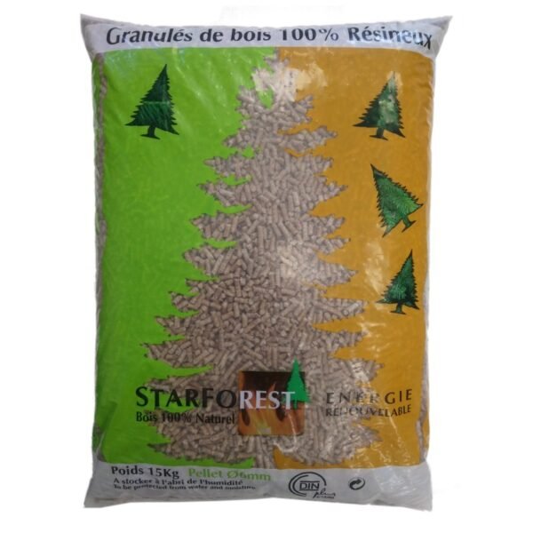 Granulés de bois Starforest - 70 SACS DE 15 KG